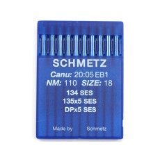 SCHMETZ sewing machine ballpoint needles 134(R) SES 135x5 SY1955 DPx5 SIZE 110/18